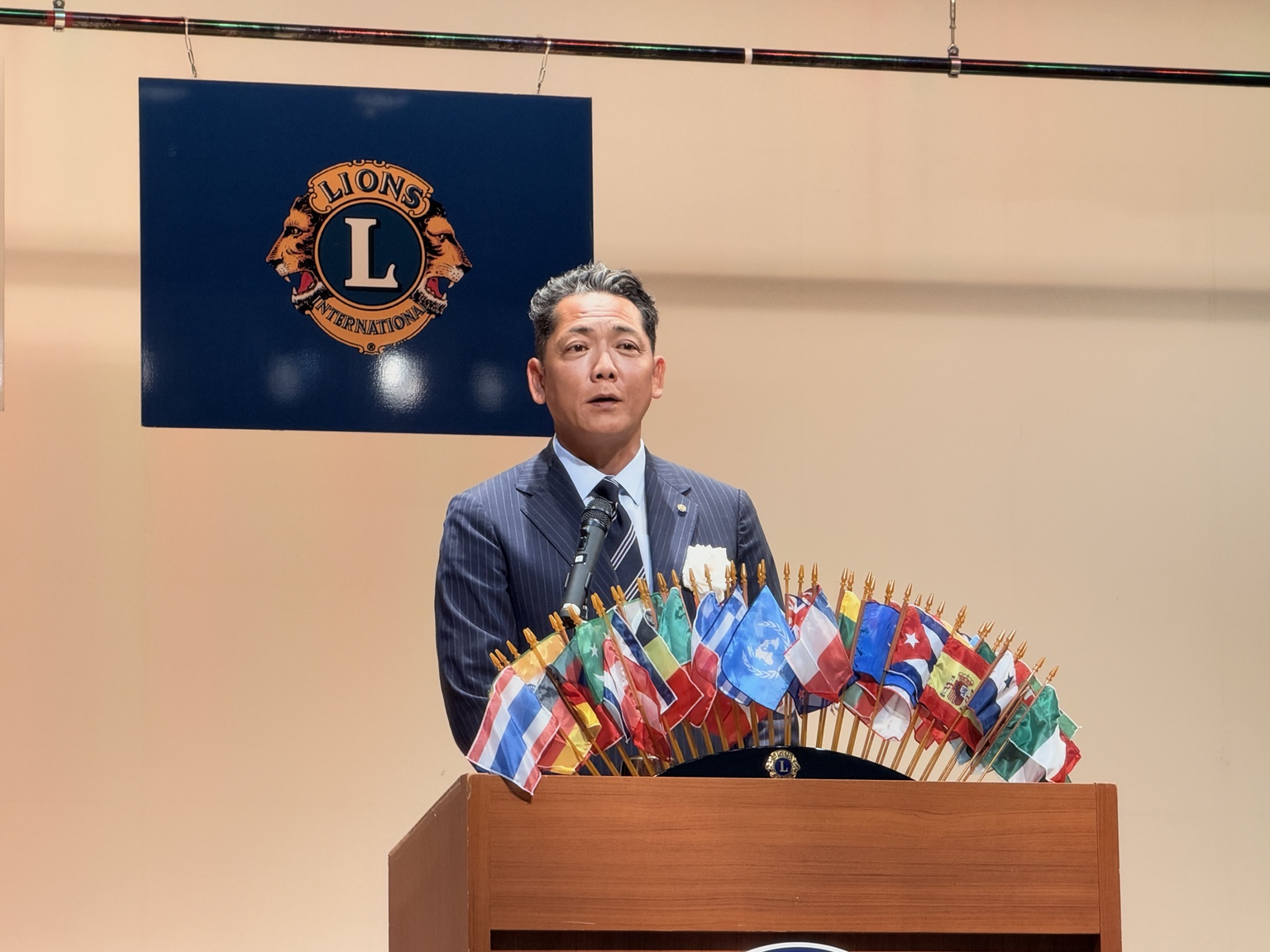 丸岡ライオンズクラブ矢野会長の挨拶